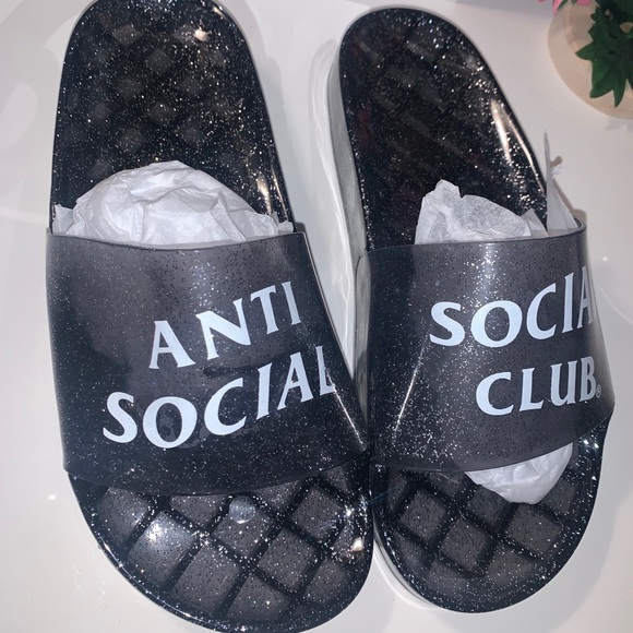 🎉HOST PICK! NEW! Anti Social Social Club slides! Price is FIRM - Picture 9 of 12